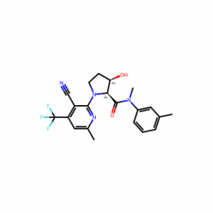 (2S,3R)-1-(3-Cyano-6-methyl-4-(trifluoromethyl)pyridin-2-yl)-3-hydroxy-N-methyl-N-(m-tolyl)pyrrolidine-2-carboxamide