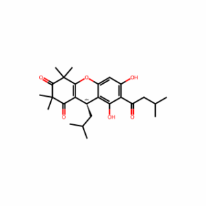 (9R)-4,9-Dihydro-6,8-dihydroxy-2,2,4,4-tetramethyl-7-(3-methyl-1-oxobutyl)-9-(2-methylpropyl)-1H-xanthene-1,3(2H)-dione