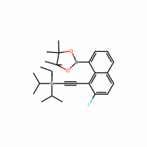 ((2-Fluoro-8-(4,4,5,5-tetramethyl-1,3,2-dioxaborolan-2-yl)naphthalen-1-yl)ethynyl)triisopropylsilane