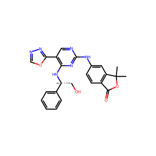 (S)-5-((4-((2-Hydroxy-1-phenylethyl)amino)-5-(1,3,4-oxadiazol-2-yl)pyrimidin-2-yl)amino)-3,3-dimethylisobenzofuran-1(3H)-one