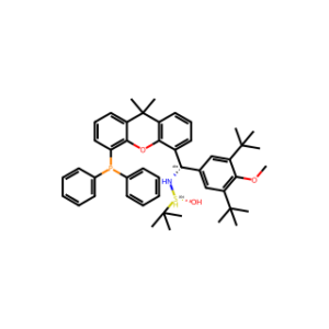 (R)-N-((S)-(3,5-Di-tert-butyl-4-methoxyphenyl)(5-(diphenylphosphanyl)-9,9-dimethyl-9H-xanthen-4-yl)methyl)-2-methylpropane-2-sulfinamide