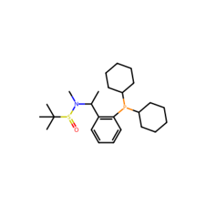 (R)-N-[(S)-1-[2-(Dicyclohexylphosphino)phenyl]ethyl]-N,2-dimethylpropane-2-sulfinamide