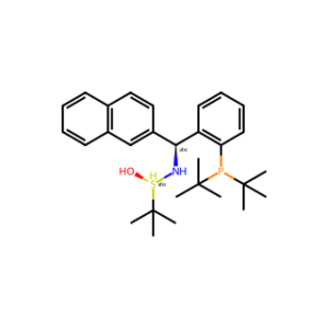 (R)-N-((S)-(2-(Di-tert-butylphosphanyl)phenyl)(naphthalen-2-yl)methyl)-2-methylpropane-2-sulfinamide