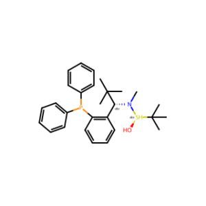 (R)-N-((S)-1-(2-(Diphenylphosphanyl)phenyl)-2,2-dimethylpropyl)-N,2-dimethylpropane-2-sulfinamide