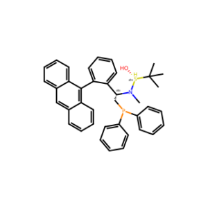(R)-N-((S)-1-(2-(Anthracen-9-yl)phenyl)-2-(diphenylphosphanyl)ethyl)-N,2-dimethylpropane-2-sulfinamide