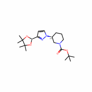 tert-Butyl 3-[3-(4,4,5,5-Tetramethyl-1,3,2-dioxaborolan-2-yl)-1H-pyrazol-1-yl]piperidine-1-carboxylate