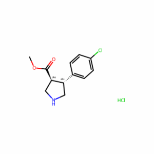 trans-Methyl 4-(4-chlorophenyl)pyrrolidine-3-carboxylate hydrochloride