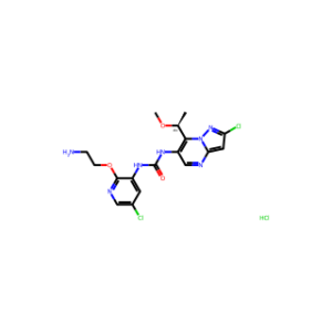 (S)-1-(2-(2-Aminoethoxy)-5-chloropyridin-3-yl)-3-(2-chloro-7-(1-methoxyethyl)pyrazolo[1,5-a]pyrimidin-6-yl)urea hydrochloride