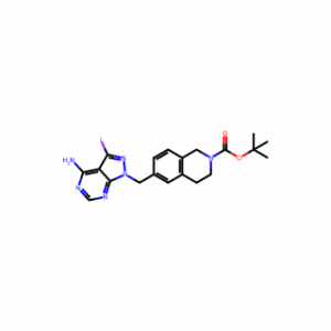 Tert-Butyl 6-((4-Amino-3-Iodo-1H-Pyrazolo[3,4-D]Pyrimidin-1-Yl)Methyl)-3,4-Dihydroisoquinoline-2(1H)-Carboxylate