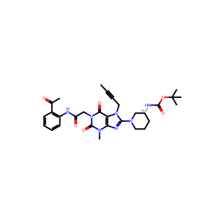 (R)-tert-Butyl (1-(1-(2-((2-acetylphenyl)amino)-2-oxoethyl)-7-(but-2-yn-1-yl)-3-methyl-2,6-dioxo-2,3,6,7-tetrahydro-1H-purin-8-yl)piperidin-3-yl)carbamate (Linagliptin Impurity)