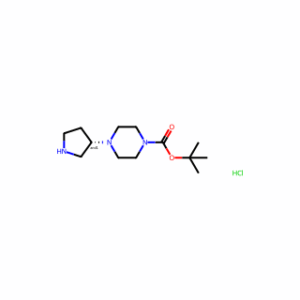 tert-Butyl 4-(pyrrolidin-3-yl)piperazine-1-carboxylate hydrochloride