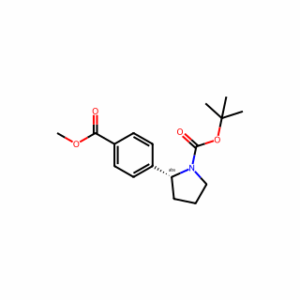 tert-butyl (2R)-2-(4-methoxycarbonylphenyl)pyrrolidine-1-carboxylate