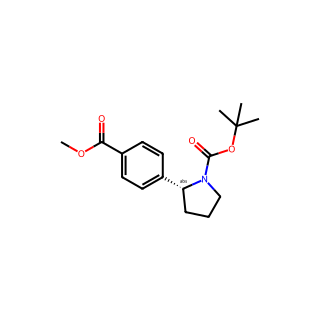 tert-butyl (2R)-2-(4-methoxycarbonylphenyl)pyrrolidine-1-carboxylate