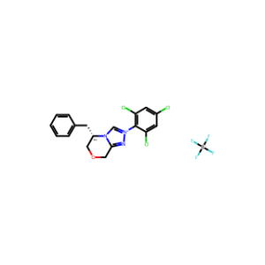 (S)-5-Benzyl-2-(2,4,6-Trichlorophenyl)-5,6-Dihydro-8H-[1,2,4]Triazolo[3,4-C][1,4]Oxazin-2-Ium Tetrafluoroborate