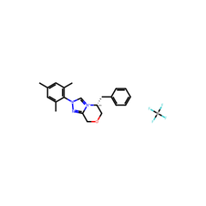 (R)-5-Benzyl-2-mesityl-2,5,6,8-tetrahydro-[1,2,4]triazolo[3,4-c][1,4]oxazin-4-ium tetrafluoroborate