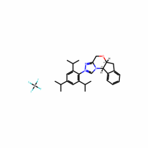 (5aR,10bS)-2-(2,4,6-Triisopropylphenyl)-5A,10B-Dihydro-4H,6H-Indeno[2,1-B][1,2,4]Triazolo[4,3-D][1,4]Oxazin-2-Ium Tetrafluoroborate