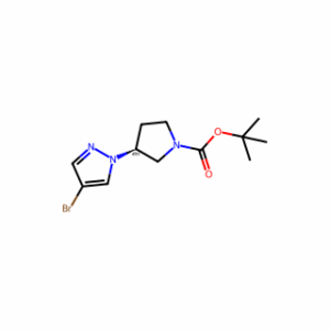 tert-Butyl (S)-3-(4-bromo-1H-pyrazol-1-yl)pyrrolidine-1-carboxylat