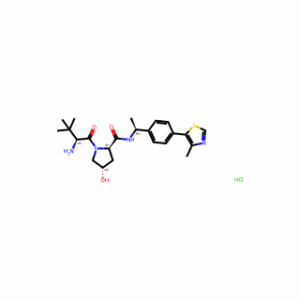 (2R,4S)-1-((S)-2-Amino-3,3-dimethylbutanoyl)-4-hydroxy-N-((S)-1-(4-(4-methylthiazol-5-yl)phenyl)ethyl)pyrrolidine-2-carboxamide hydrochloride