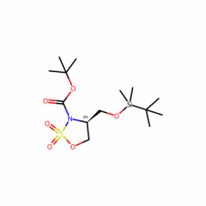 tert-Butyl (S)-4-(((tert-butyldimethylsilyl)oxy)methyl)-1,2,3-oxathiazolidine-3-carboxylate 2,2-dioxide