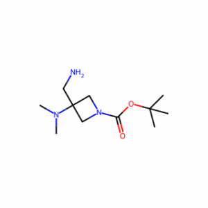 tert-butyl 3-(aminomethyl)-3-(dimethylamino)azetidine-1-carboxylate