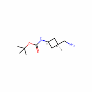 tert-butyl N-[cis-3-(aminomethyl)-3-methylcyclobutyl]carbamate