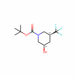 tert-butyl (3R,5S)-3-hydroxy-5-(trifluoromethyl)piperidine-1-carboxylate