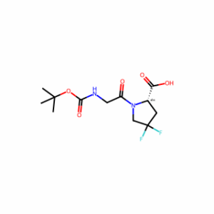 (2S)-1-[2-(tert-butoxycarbonylamino)acetyl]-4,4-difluoro-pyrrolidine-2-carboxylic acid