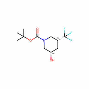 tert-butyl (3S,5R)-3-hydroxy-5-(trifluoromethyl)piperidine-1-carboxylate