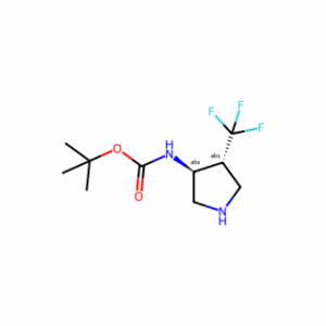 Tert-butyl ((3S,4R)-4-(trifluoromethyl)pyrrolidin-3-yl)carbamate