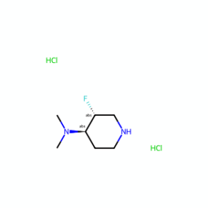 (3R,4R)-3-fluoro-N,N-dimethyl-piperidin-4-amine;dihydrochloride