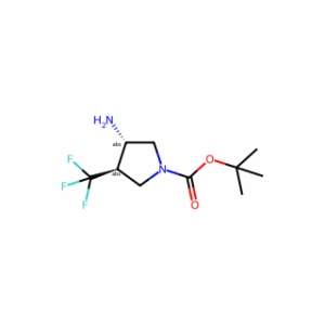 Tert-butyl (3S,4R)-3-amino-4-(trifluoromethyl)pyrrolidine-1-carboxylate