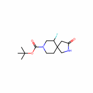 tert-butyl 6-fluoro-3-oxo-2,8-diazaspiro[4.5]decane-8-carboxylate