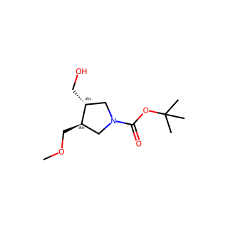 tert-butyl trans-3-(hydroxymethyl)-4-(methoxymethyl)pyrrolidine-1-carboxylate