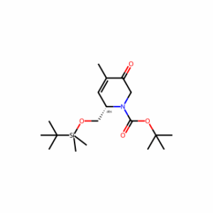 tert-butyl (6S)-6-{[(tert-butyldimethylsilyl)oxy]methyl}-4-methyl-3-oxo-1,2,3,6-tetrahydropyridine-1-carboxylate