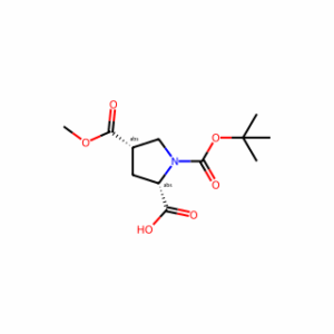 (2S,4S)-1-[(tert-butoxy)carbonyl]-4-(methoxycarbonyl)pyrrolidine-2-carboxylic acid