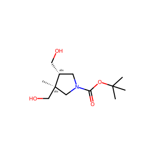 tert-butyl trans-3,4-bis(hydroxymethyl)-3-methyl-pyrrolidine-1-carboxylate