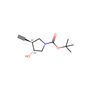 tert-butyl (3S,4R)-3-ethynyl-4-hydroxy-pyrrolidine-1-carboxylate