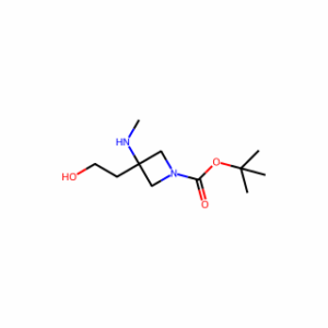 tert-butyl 3-(2-hydroxyethyl)-3-(methylamino)azetidine-1-carboxylate