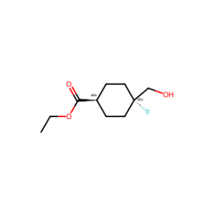 ethyl trans-4-fluoro-4-(hydroxymethyl)cyclohexanecarboxylate