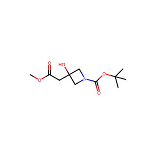 tert-butyl 3-hydroxy-3-(2-methoxy-2-oxoethyl)azetidine-1-carboxylate