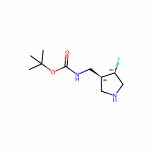 tert-butyl N-{[(3S,4R)-4-fluoropyrrolidin-3-yl]methyl}carbamate