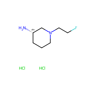 (3S)-1-(2-fluoroethyl)piperidin-3-amine;dihydrochloride
