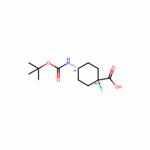 trans-4-(tert-butoxycarbonylamino)-1-fluoro-cyclohexanecarboxylic acid