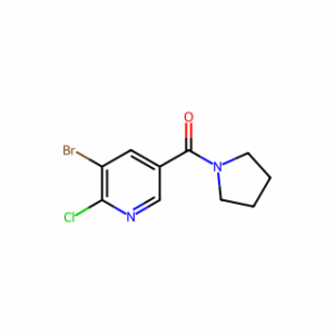 (5-bromo-6-chloropyridin-3-yl)(pyrrolidin-1-yl)methanone