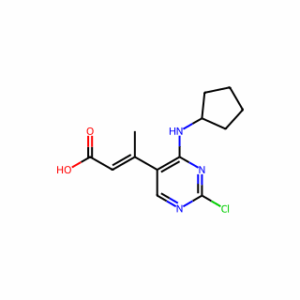 (E)-3-[2-chloro-4-(cyclopentylamino)pyrimidin-5-yl]but-2-enoic acid