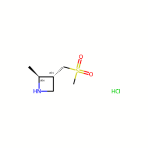 (2S,3R)-2-Methyl-3-((methylsulfonyl)methyl)azetidine hydrochloride