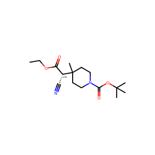 tert-butyl4-((ethoxycarbonyl)(cyano)methyl)-4-methylpiperidine-1-carboxylate