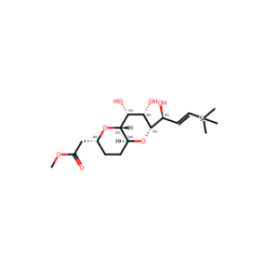 L-ARABINO-D-ALLO-TRIDEC-12-ENONIC ACID, 3,7:6,10-DIANHYDRO-2,4,5,12,13-PENTADEOXY-13-(TRIMETHYLSILYL)-, METHYL ESTER, (12E)-