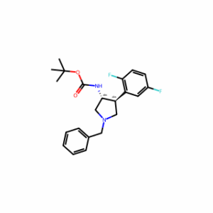tert-butyl (3R,4S)-1-benzyl-4-(2,5-difluorophenyl)pyrrolidin-3-ylcarbamate