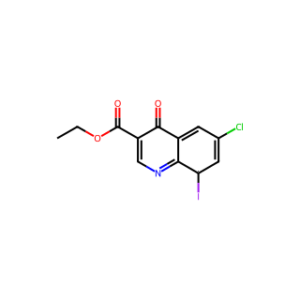 ethyl 6-chloro-4-hydroxy-8-iodoquinoline-3-carboxylate